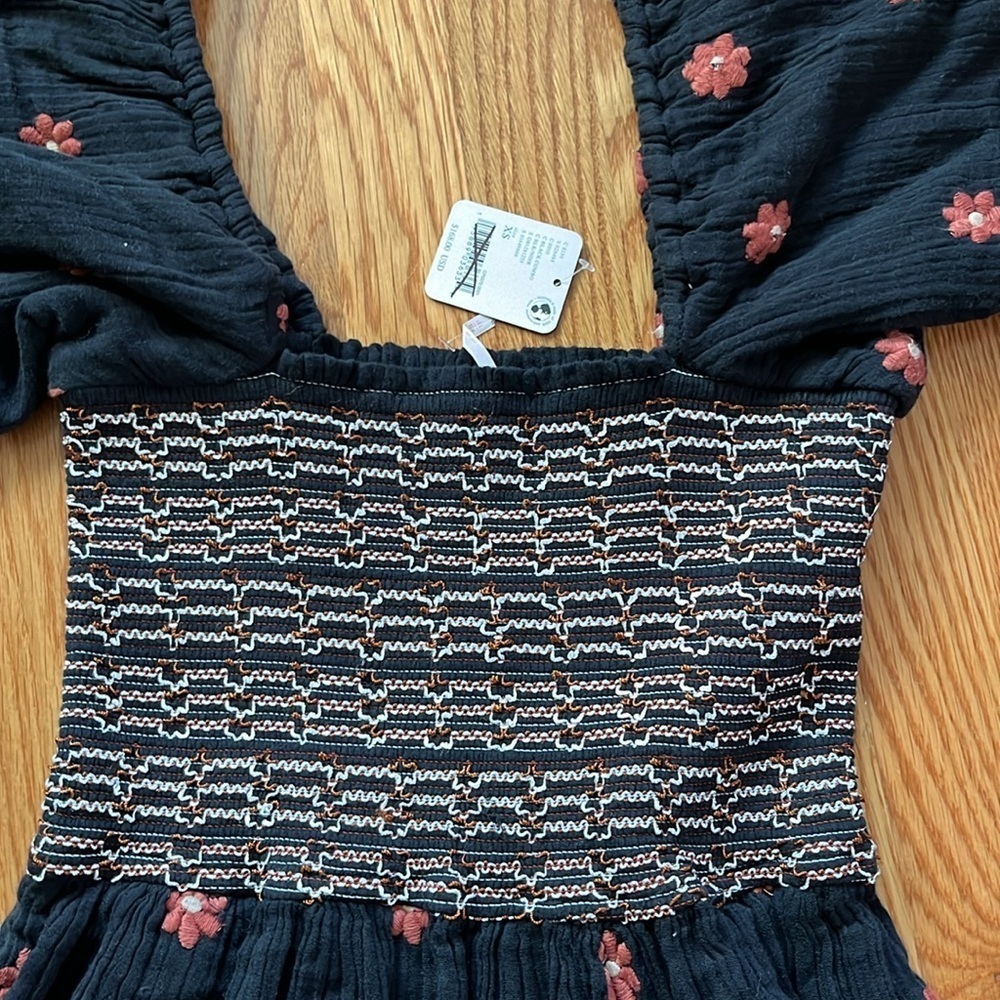 Free People Dahlia Embroidered Maxi Dress Size XS NWT - Picture 7 of 15